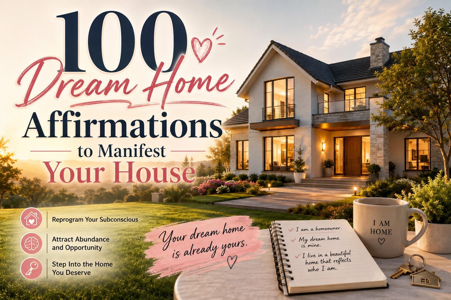 100 Dream Home Affirmations to Manifest Your House