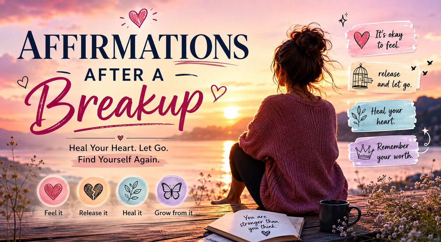 100+ Breakup Healing Affirmations - Letting Go of an Ex