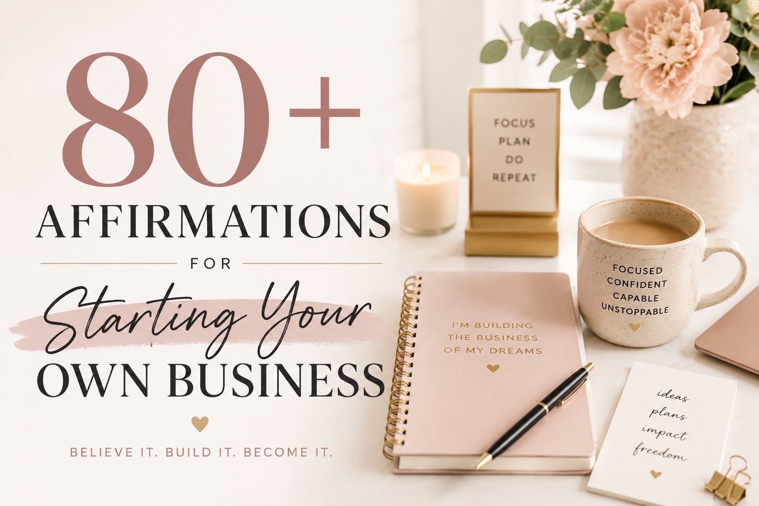 80+ Affirmations for Starting Your Own Business