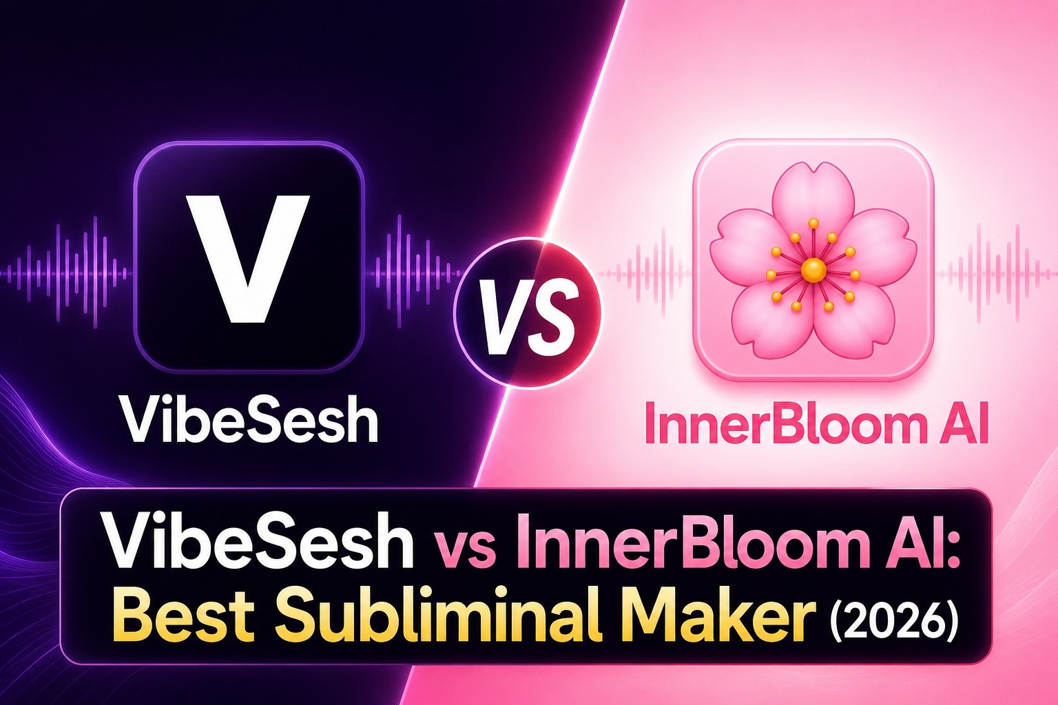 VibeSesh vs InnerBloom AI: Best Subliminal Maker (2026)