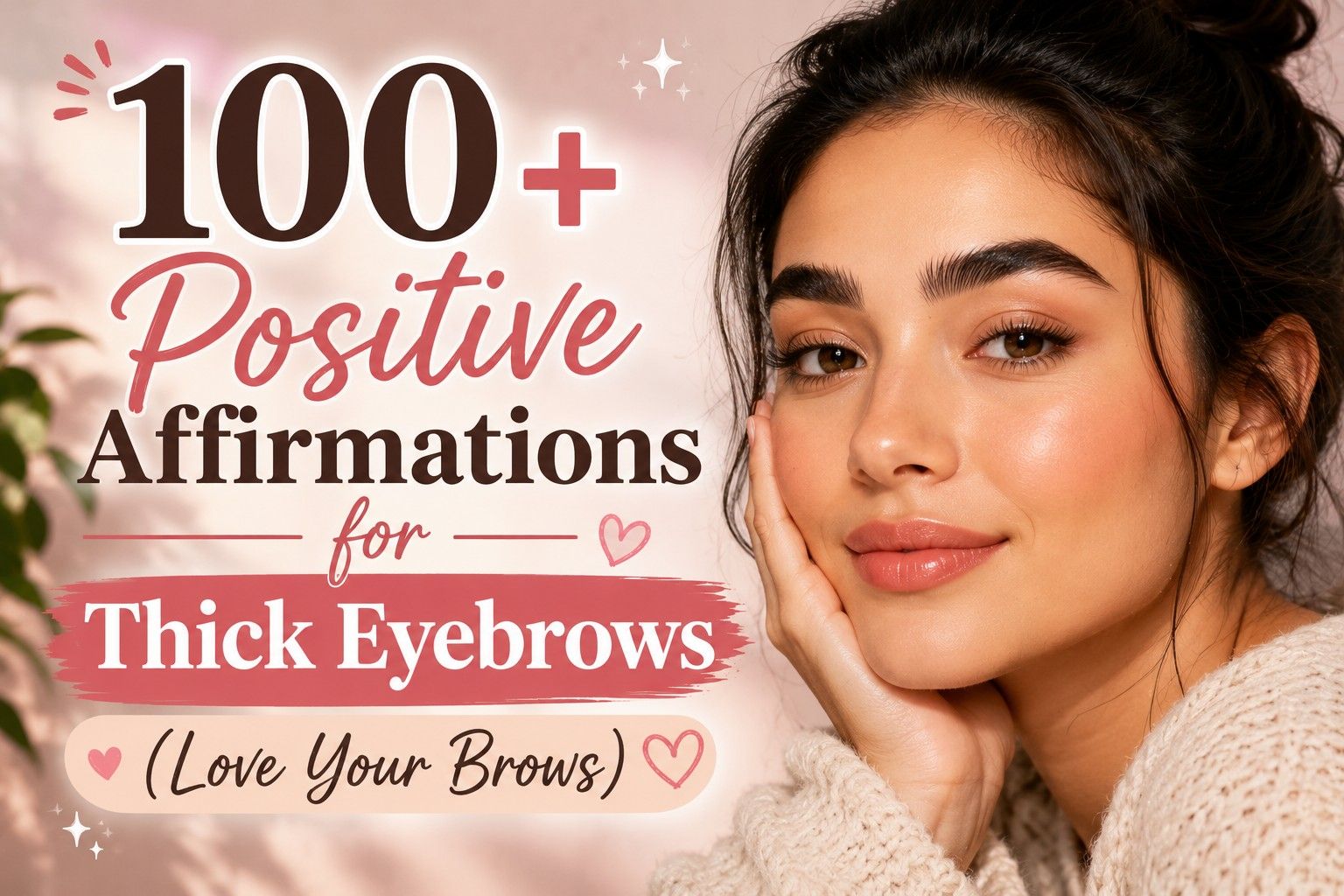 100+ Positive Affirmations for Thick Eyebrows (Love Your Brows)