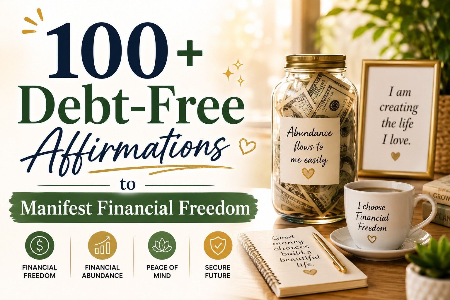100+ Debt-Free Affirmations to Manifest Financial Freedom