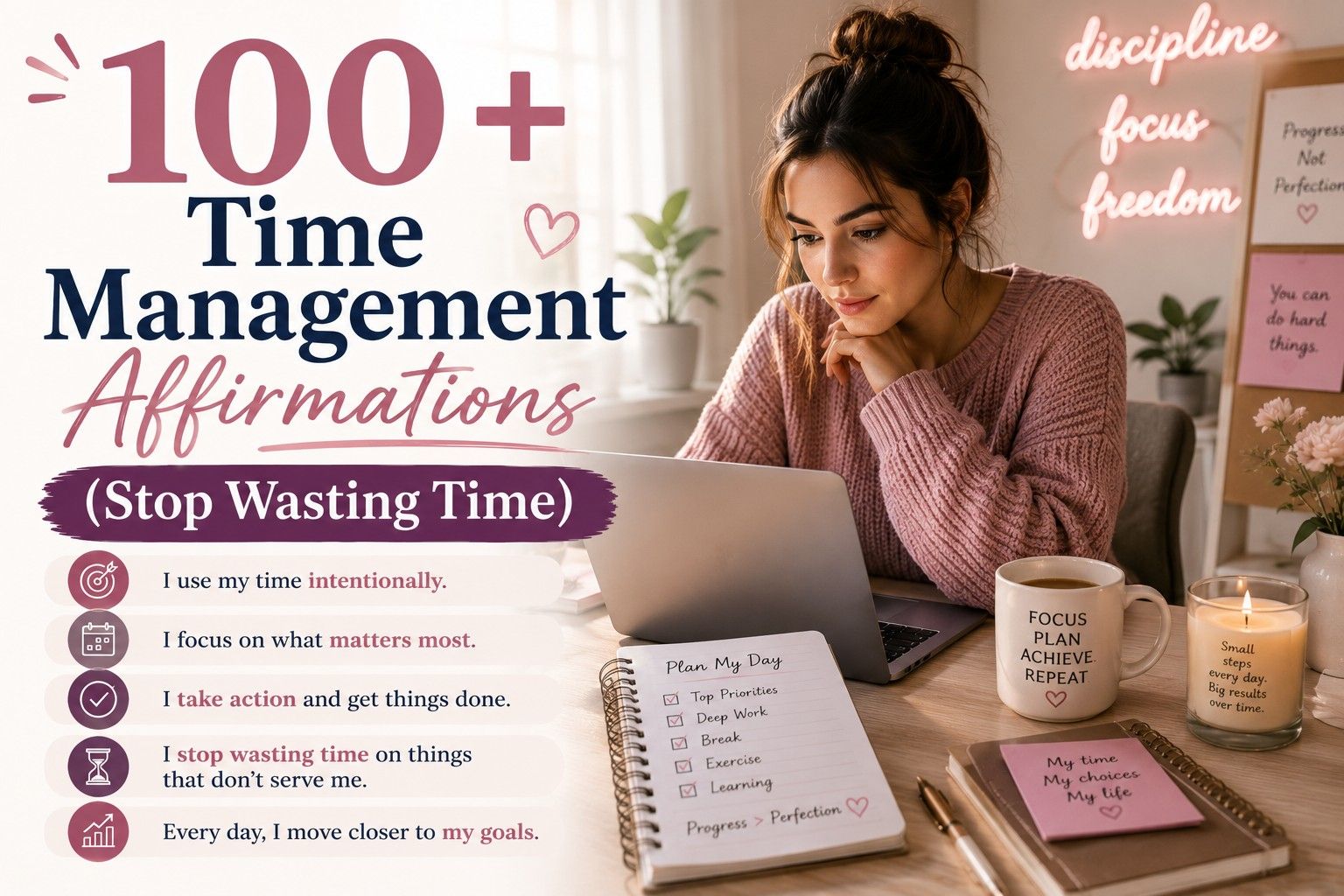 100+ Time Management Affirmations (Stop Wasting Time)