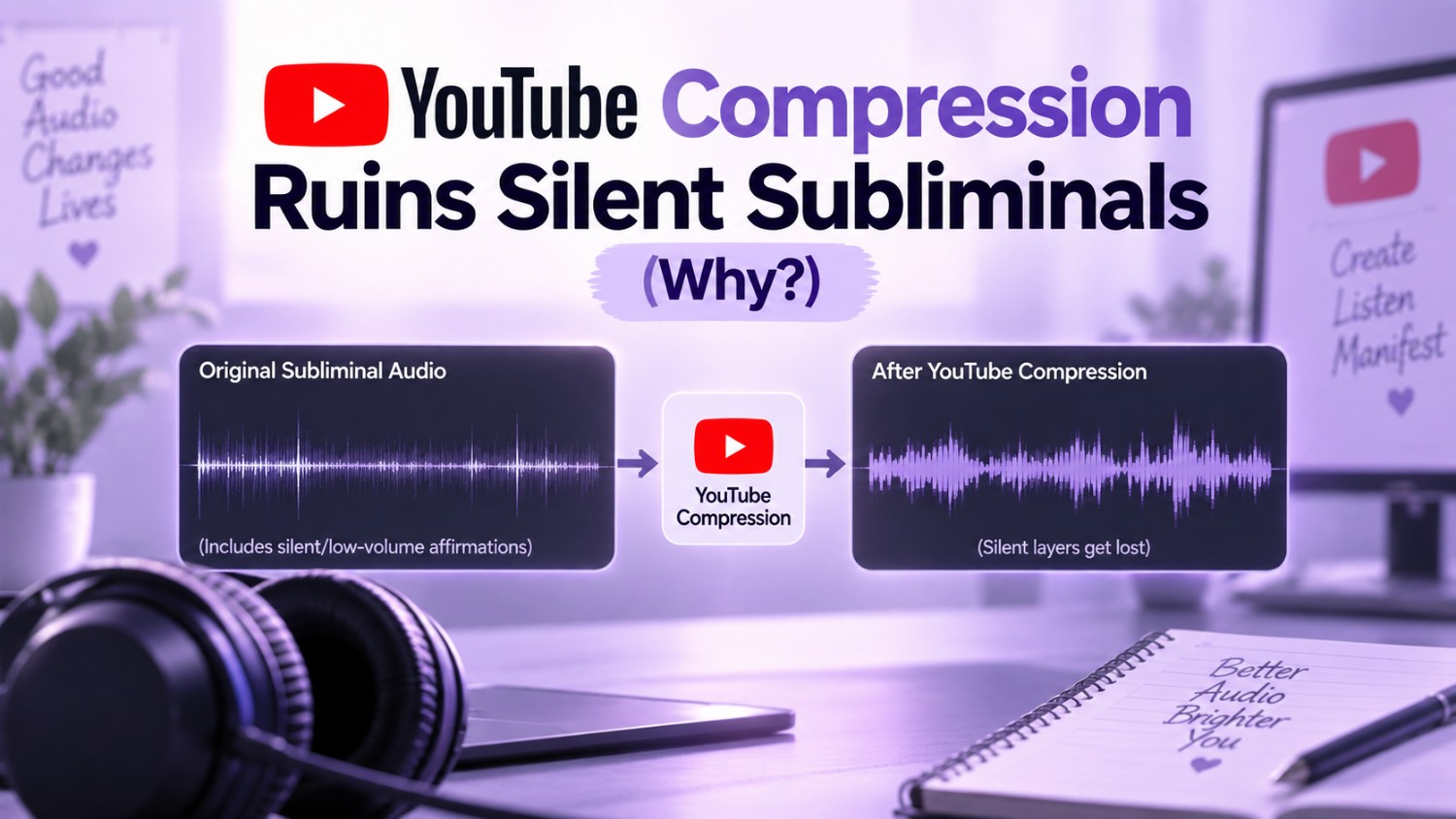YouTube Compression Ruins Silent Subliminals (Why?)