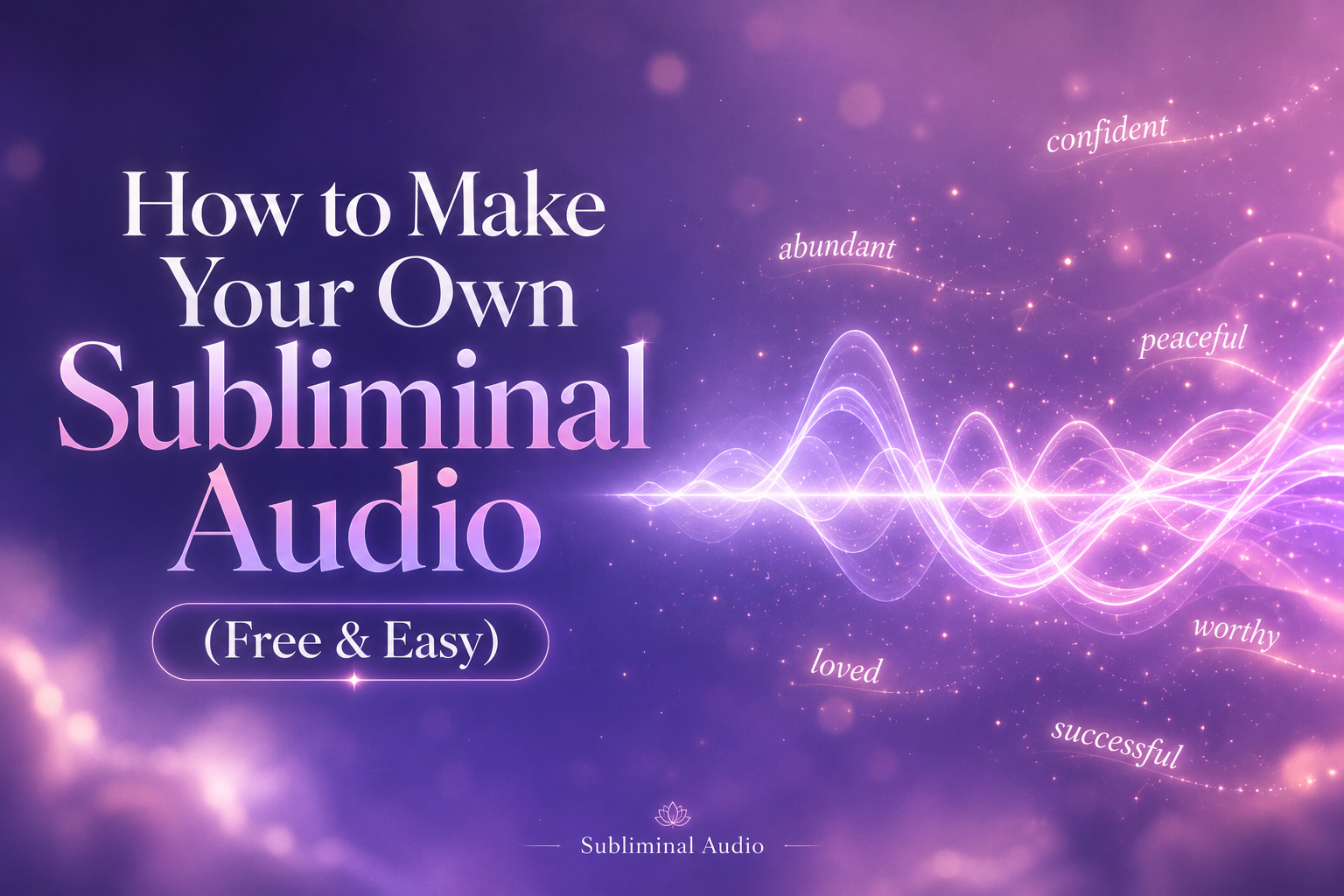 Finally, A Subliminal Made Just for You